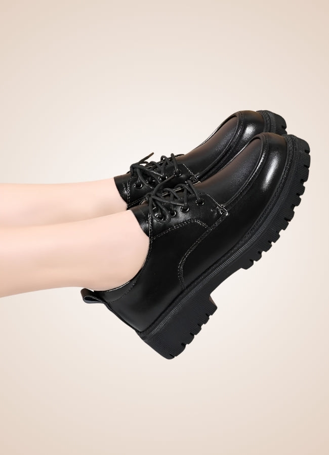 Black Leather Women's Shoes Black / 9.5 black-leather-womens-shoes-black