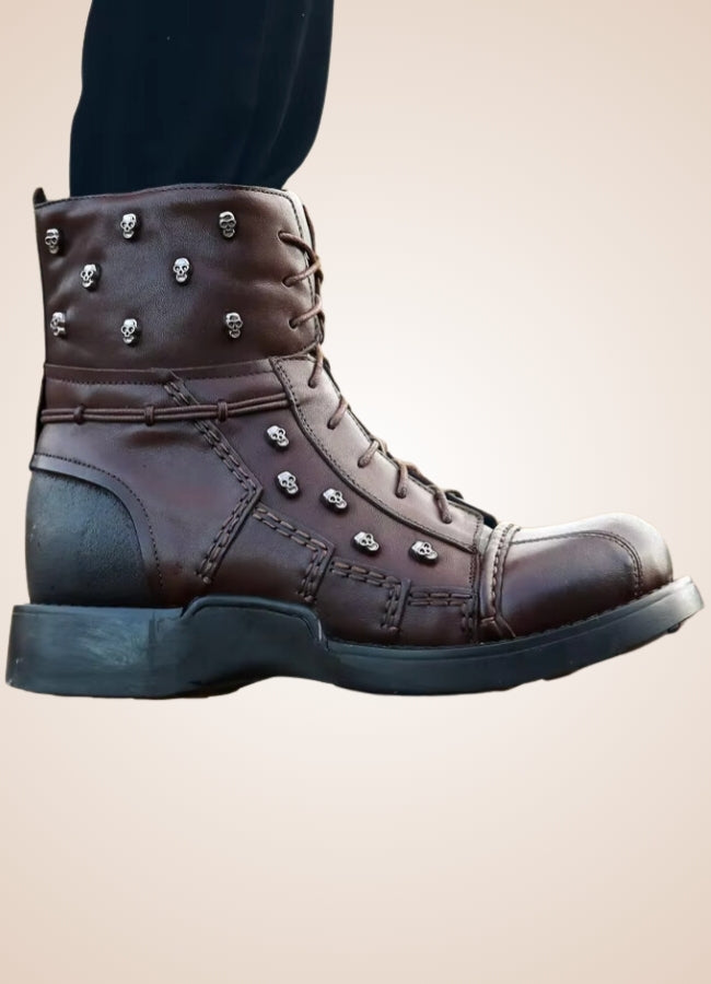 Brown Leather Motorcycle Boots Brown / 14.0 brown-leather-motorcycle-boots-brown