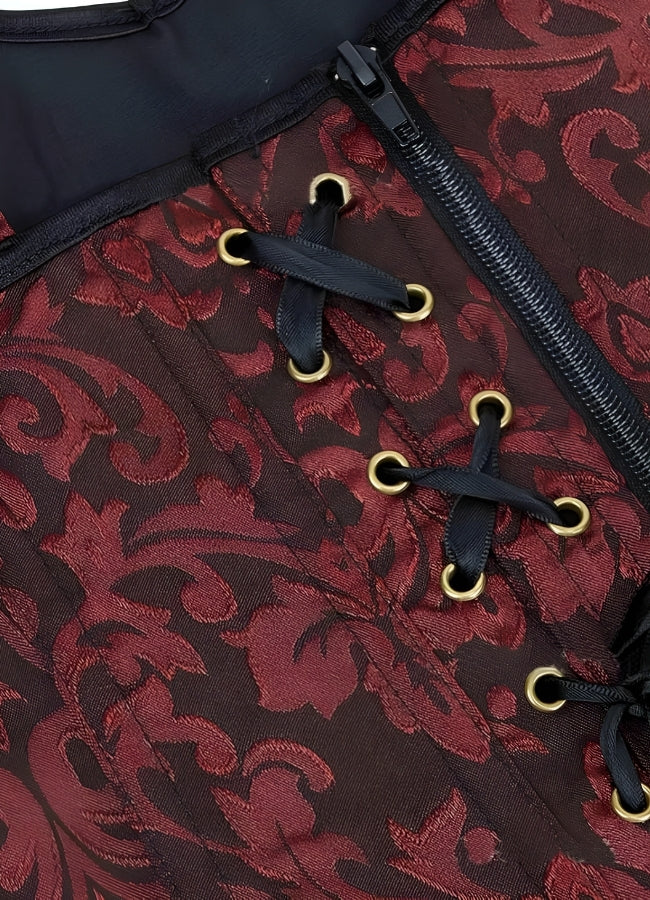 Brown Pirate Steampunk Corset Brown / 5XL brown-pirate-steampunk-corset-brown