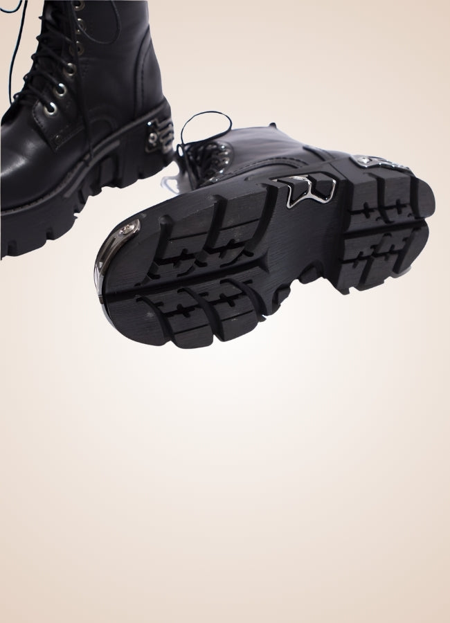 Gothic Women's High Sole Boots Black / 11.5 gothic-womens-high-sole-boots-black