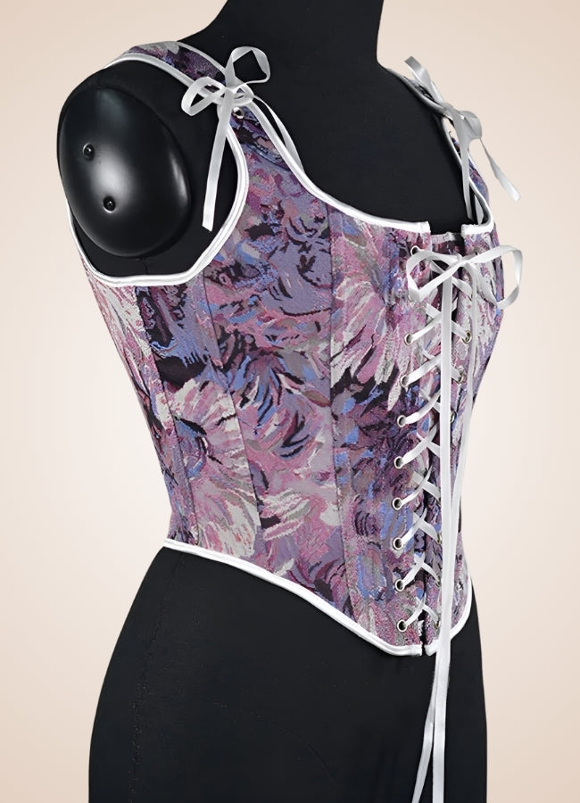 Medieval Lace Steampunk Corset Purple / 2XS medieval-lace-steampunk-corset-purple