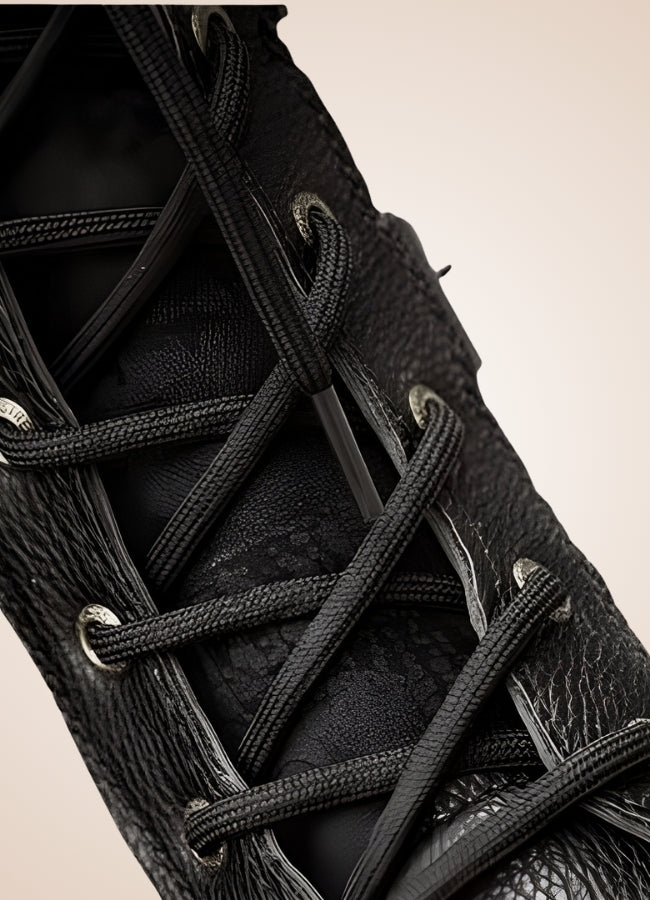 Steampunk Combat Boots Black / 11.0 steampunk-combat-boots-black