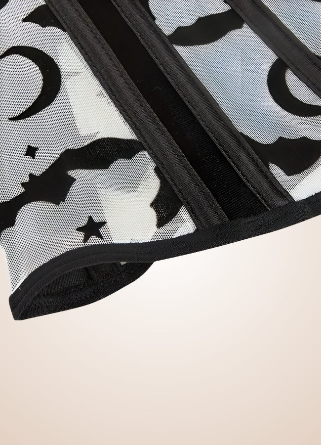 Steampunk Gothic Corset Blouse Black / 2XS steampunk-gothic-corset-blouse-black