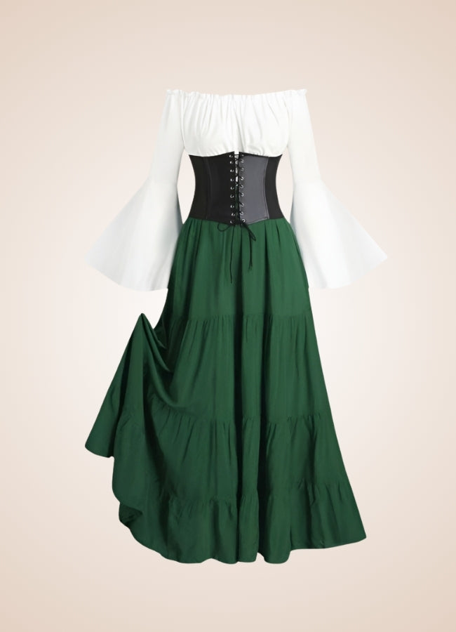 Steampunk Pirate Corset Dress Green / 4XL steampunk-pirate-corset-dress-green