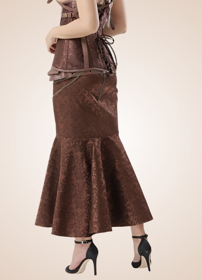 Steampunk Pirate Skirt Brown / 5XL steampunk-pirate-skirt-brown