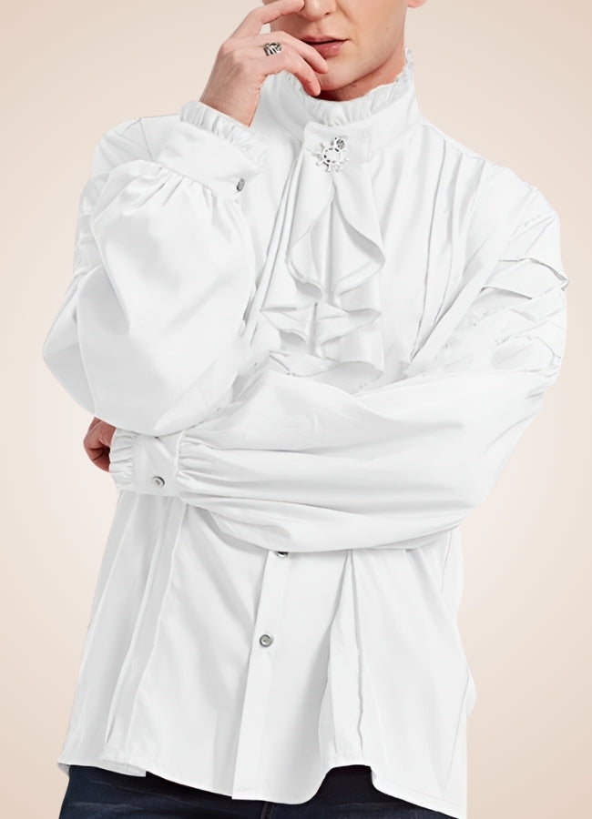 Steampunk Vintage Renaissance Shirt White / XL steampunk-vintage-renaissance-shirt-white