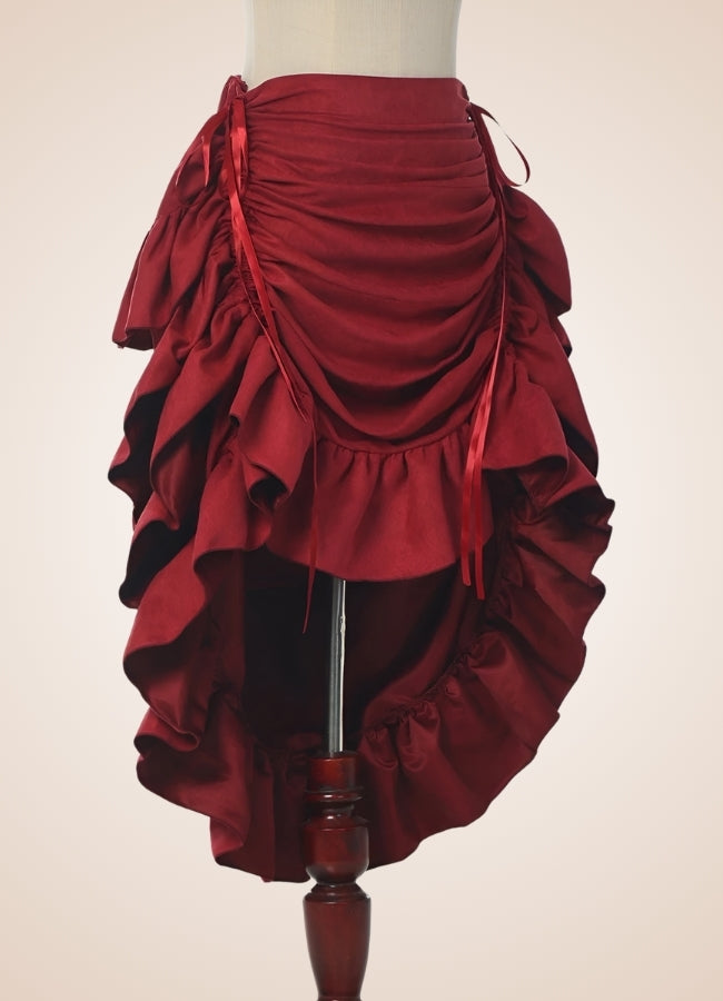 Vintage Pirate Steampunk Skirt Red / XL vintage-pirate-steampunk-skirt-red