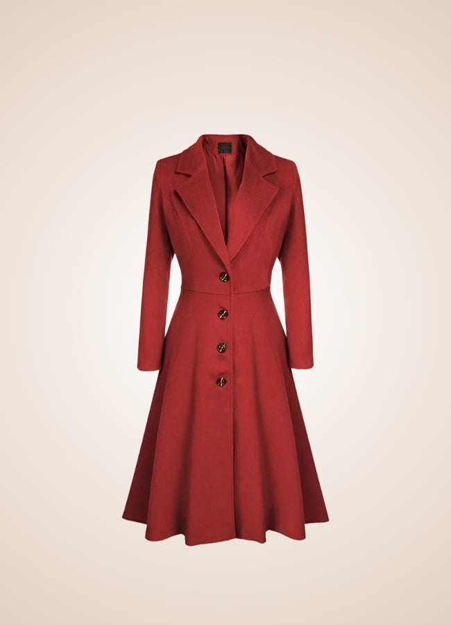 Women's Victorian Style Coat Red / 2XL womens-victorian-style-coat-red