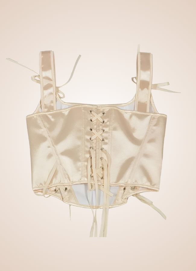 Beige Steampunk Medieval Lace Corset Beige / 2XL beige-steampunk-medieval-lace-corset-beige