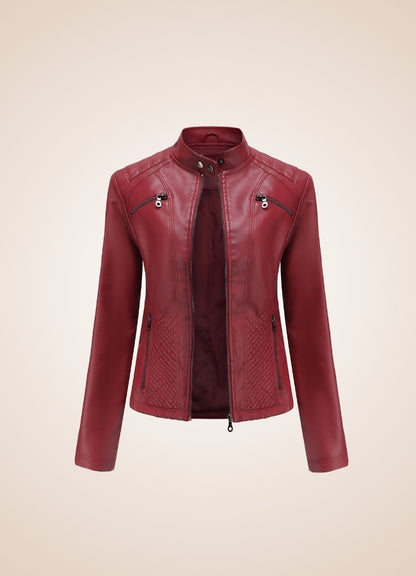 Biker-style Steampunk Jacket Wine Red / 2XL biker-style-steampunk-jacket-wine-red