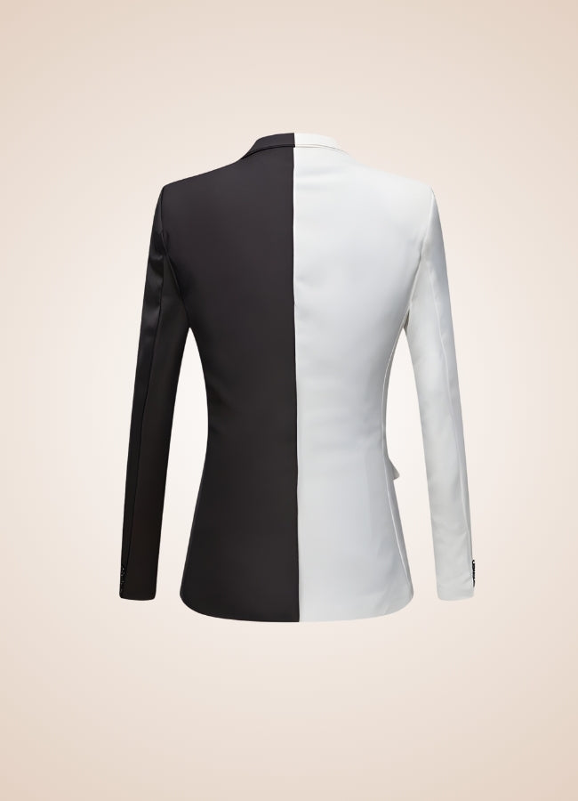 Black And White Steampunk Jacket Black White / XL black-and-white-steampunk-jacket-black-white