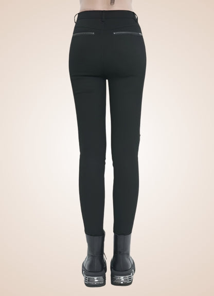 Black Gothic Punk Pants Black / 3XL black-gothic-punk-pants-black