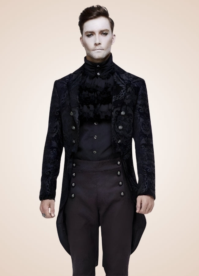 Black Gothic Steampunk Tailcoat Black / 3XL black-gothic-steampunk-tailcoat-black