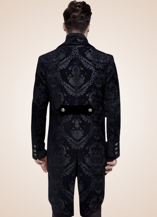 Black Gothic Steampunk Tailcoat Black / 3XL black-gothic-steampunk-tailcoat-black