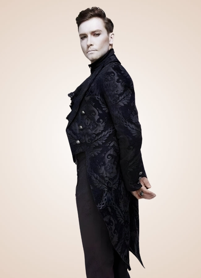 Black Gothic Steampunk Tailcoat Black / 3XL black-gothic-steampunk-tailcoat-black
