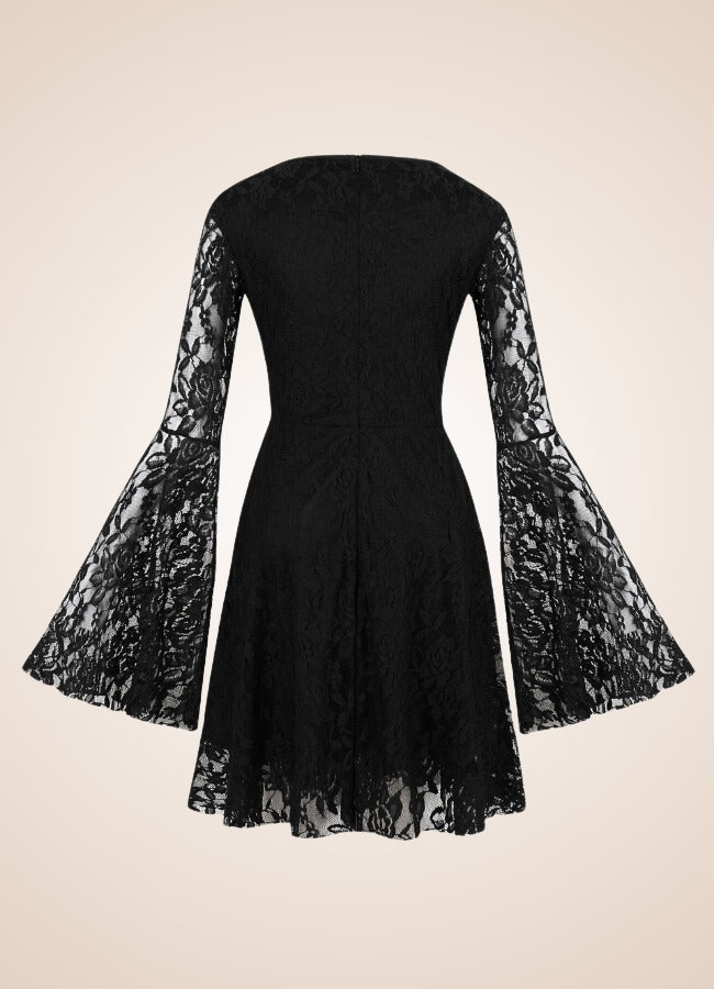 Black Gothic Vintage Dress Black / 3XL black-gothic-vintage-dress-black