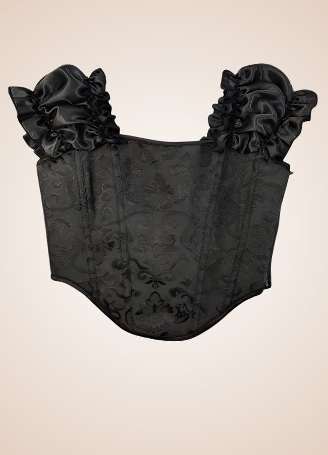 Black Hourglass Steampunk Corset Black / 2XS black-hourglass-steampunk-corset-black