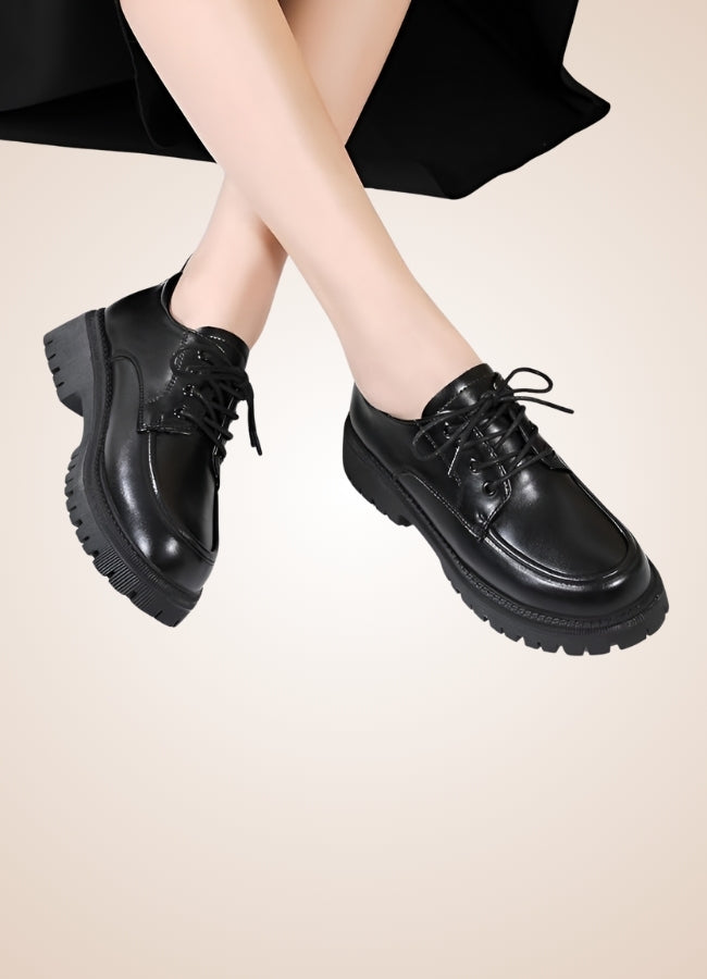 Black Leather Women's Shoes Black / 9.5 black-leather-womens-shoes-black