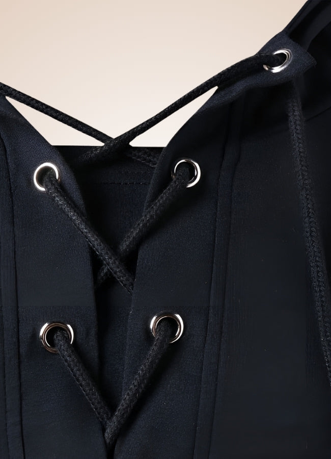 Black Steampunk Hooded Sweatshirt Black / 4XL black-steampunk-hooded-sweatshirt-black