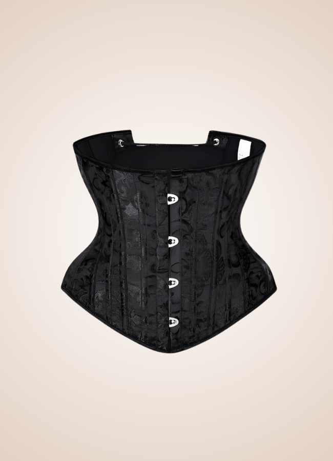 Black Underbust Steampunk Corset