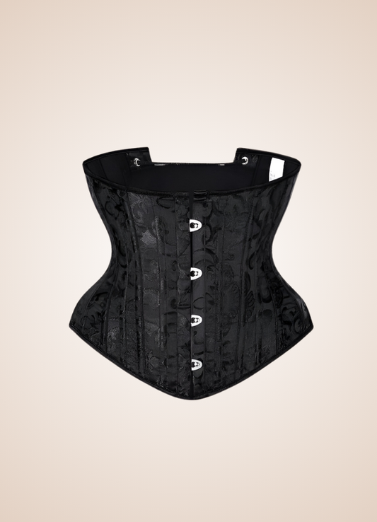 Black Underbust Steampunk Corset