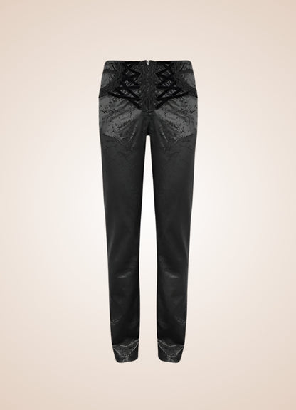 Black Victorian Gothic Pants Black / 3XL black-victorian-gothic-pants-black