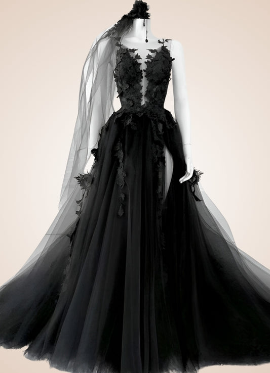 Black Vintage Wedding Dress Black / 14.0 black-vintage-wedding-dress-black