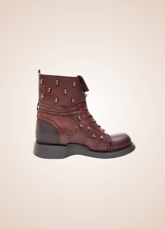 Brown Leather Motorcycle Boots Brown / 14.0 brown-leather-motorcycle-boots-brown
