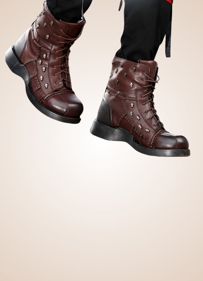 Brown Leather Motorcycle Boots Brown / 14.0 brown-leather-motorcycle-boots-brown