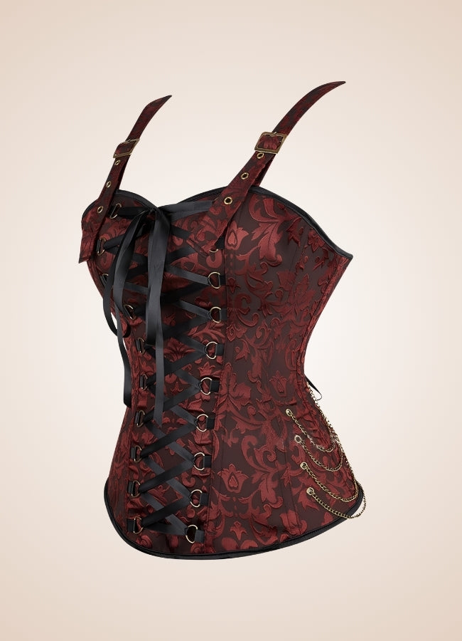 Brown Pirate Steampunk Corset Brown / 5XL brown-pirate-steampunk-corset-brown