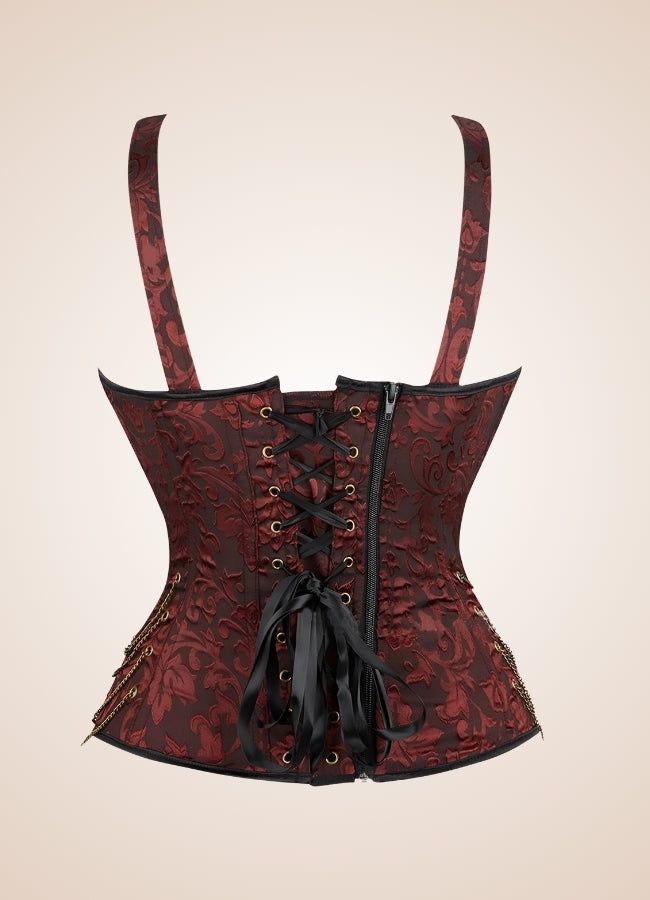 Brown Pirate Steampunk Corset Brown / 5XL brown-pirate-steampunk-corset-brown