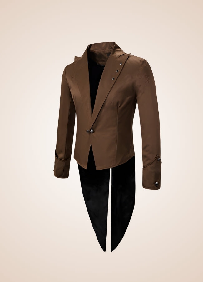 Brown Steampunk Tailcoat Brown / 4XL brown-steampunk-tailcoat-brown