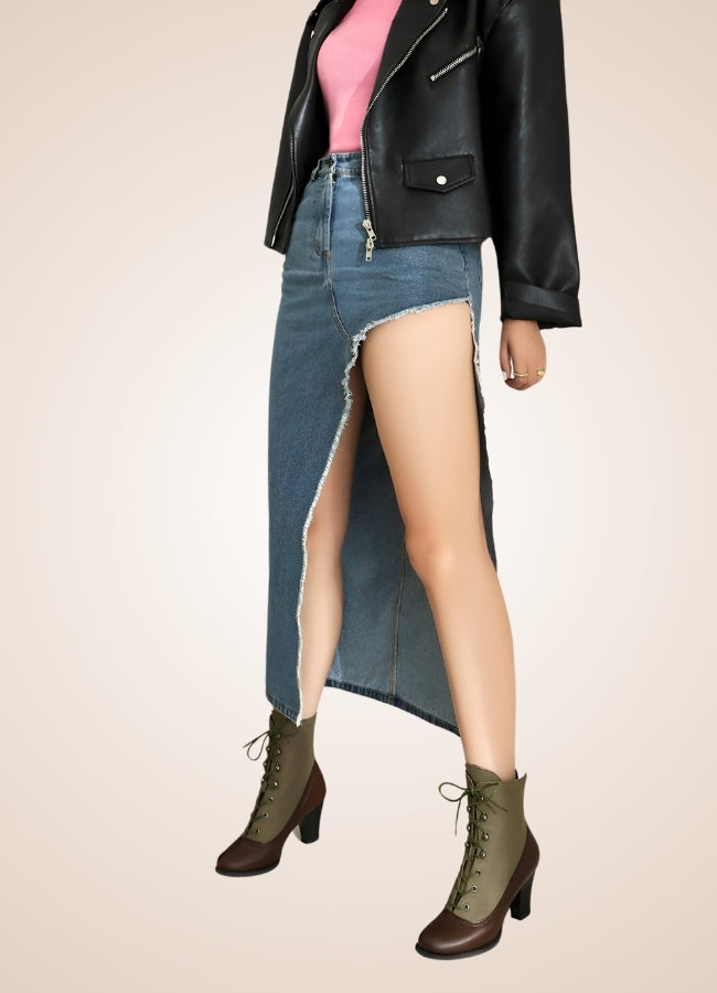 Chunky Heel Steampunk Boots Brown / 12.5 chunky-heel-steampunk-boots-brown