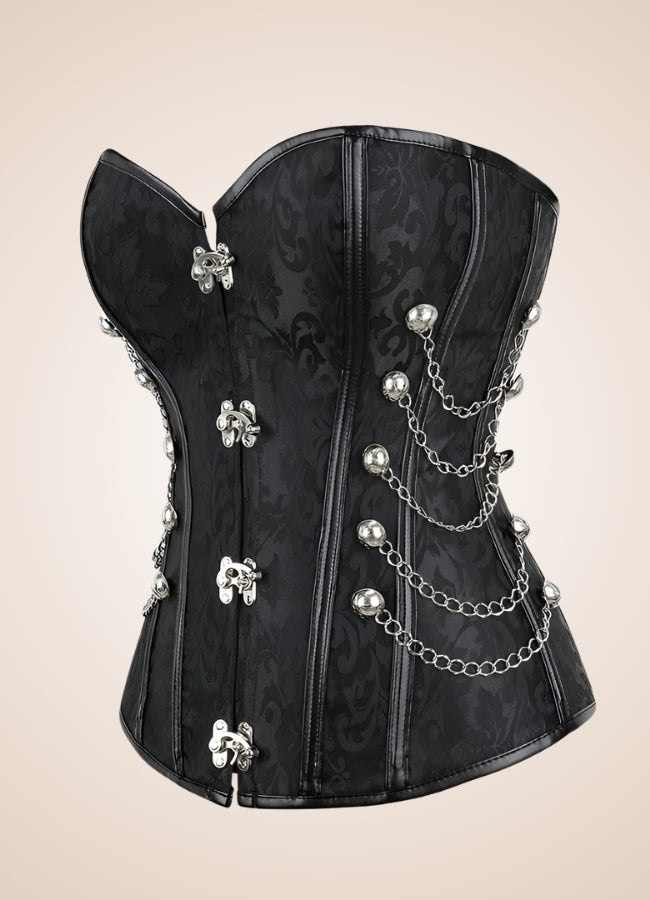 Classic Steampunk Chain Corset Black / 4XL classic-steampunk-chain-corset-black