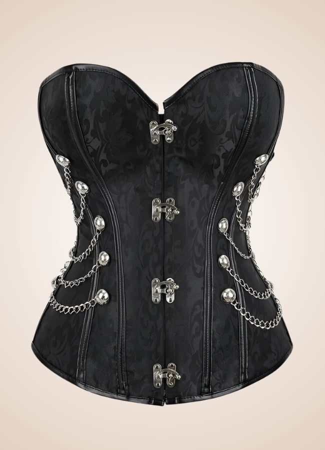 Classic Steampunk Chain Corset Black / 4XL classic-steampunk-chain-corset-black