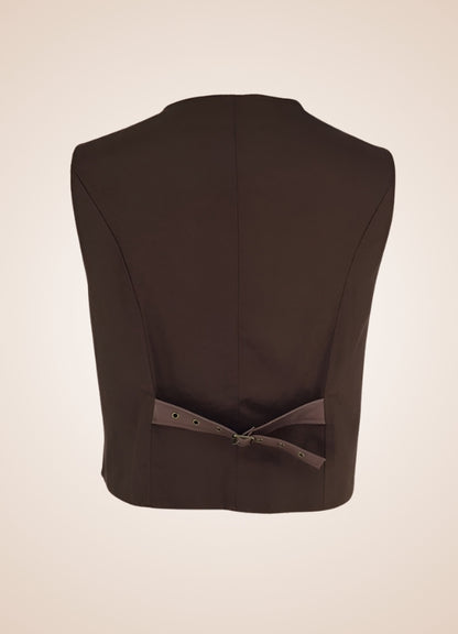 Classic Steampunk Vest Brown / 2XL classic-steampunk-vest-brown