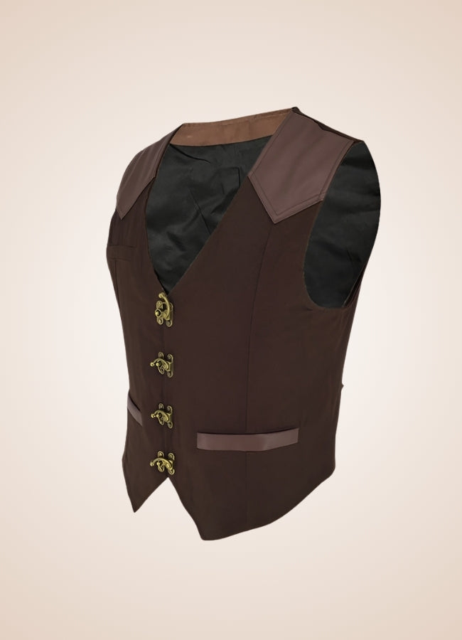 Classic Steampunk Vest Brown / 2XL classic-steampunk-vest-brown
