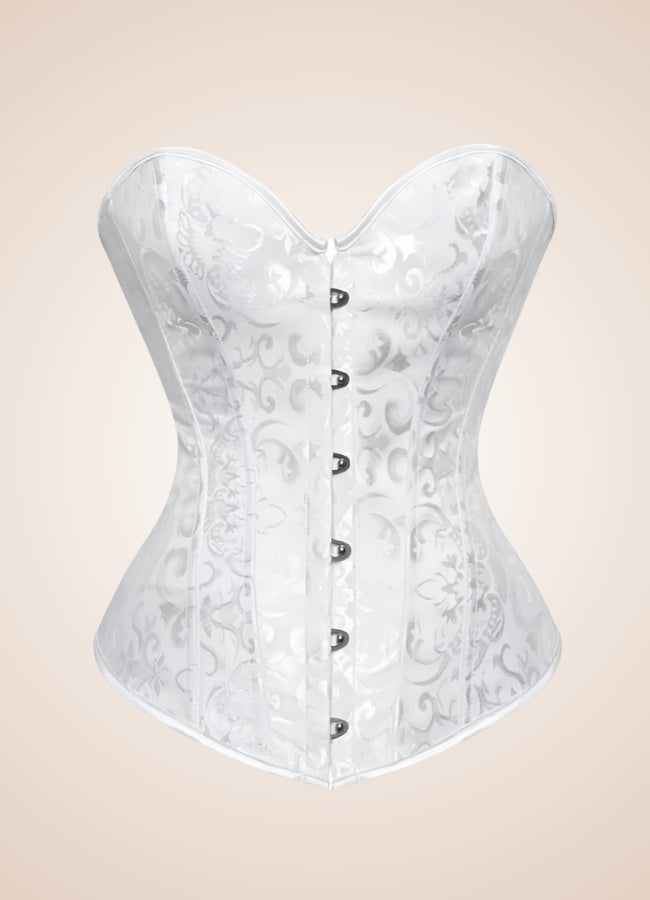 Classic Vintage Steampunk Bustier White / 4XL classic-vintage-steampunk-bustier-white
