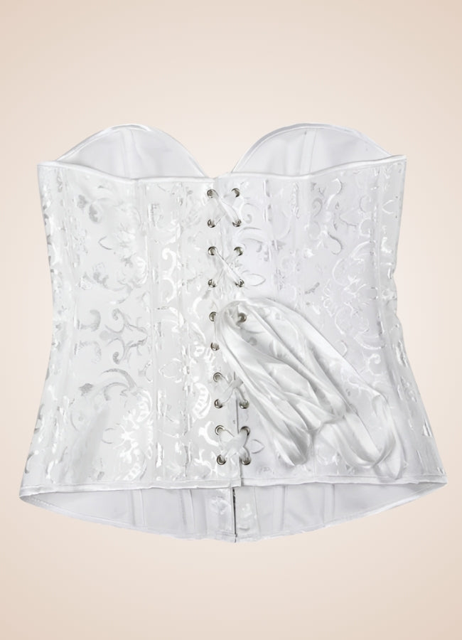 Classic Vintage Steampunk Bustier White / 4XL classic-vintage-steampunk-bustier-white