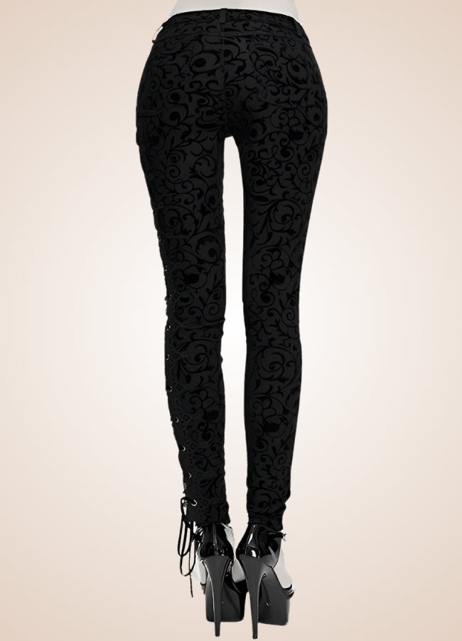 Devil Gothic Skinny Pants Black / 2XL devil-gothic-skinny-pants-black