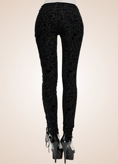 Devil Gothic Skinny Pants Black / 2XL devil-gothic-skinny-pants-black