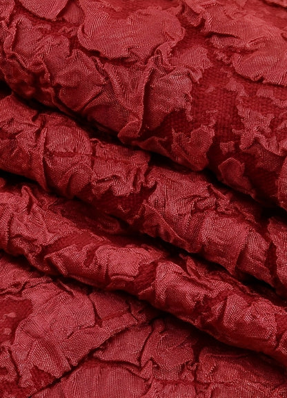 Double Layer Pleated Steampunk Skirt Red / M double-layer-pleated-steampunk-skirt-red