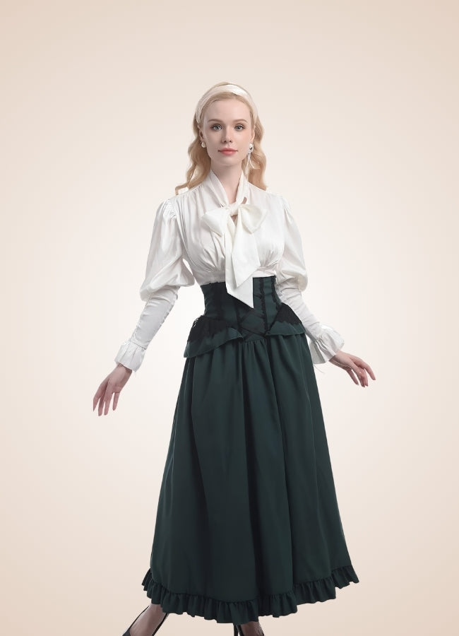 Europian Woman Pirate Dress Black / 2XL europian-woman-pirate-dress-black