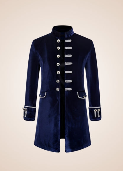 Flannel Steampunk Coat Blue / XL flannel-steampunk-coat-blue