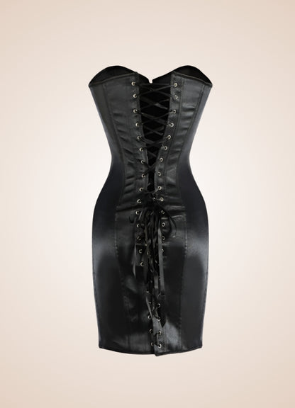 Gothic Lace Up Long Corset Black / 4XL gothic-lace-up-long-corset-black