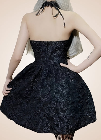 Gothic Lolita Corset Dress Black / M gothic-lolita-corset-dress-black