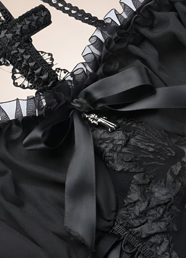 Gothic Lolita Corset Dress Black / M gothic-lolita-corset-dress-black