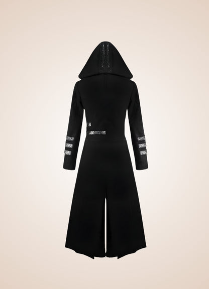 Gothic Medieval Trench Coat Black / 4XL gothic-medieval-trench-coat-black