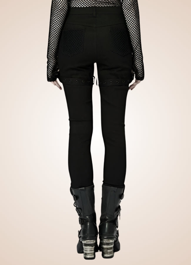 Gothic Punk Hollow Mesh Pants Black / 2XL gothic-punk-hollow-mesh-pants-black