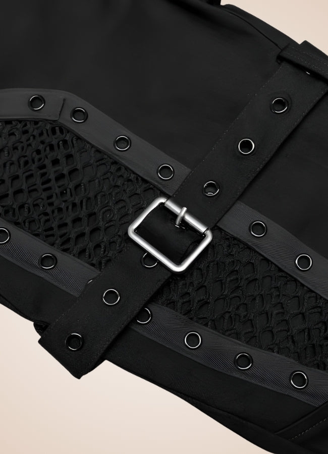 Gothic Punk Hollow Mesh Pants Black / 2XL gothic-punk-hollow-mesh-pants-black